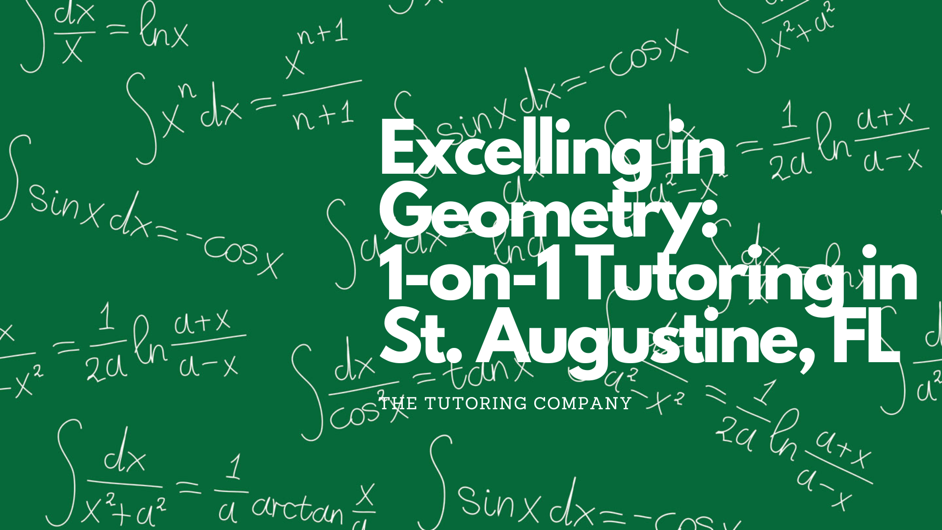 Looking for geometry tutoring in St. Augustine? Strengthen your foundation, practice effectively, understand notations, use visual aids, and seek help from tutors. Contact The Tutoring Company for one-on-one personalized instruction and guidance.