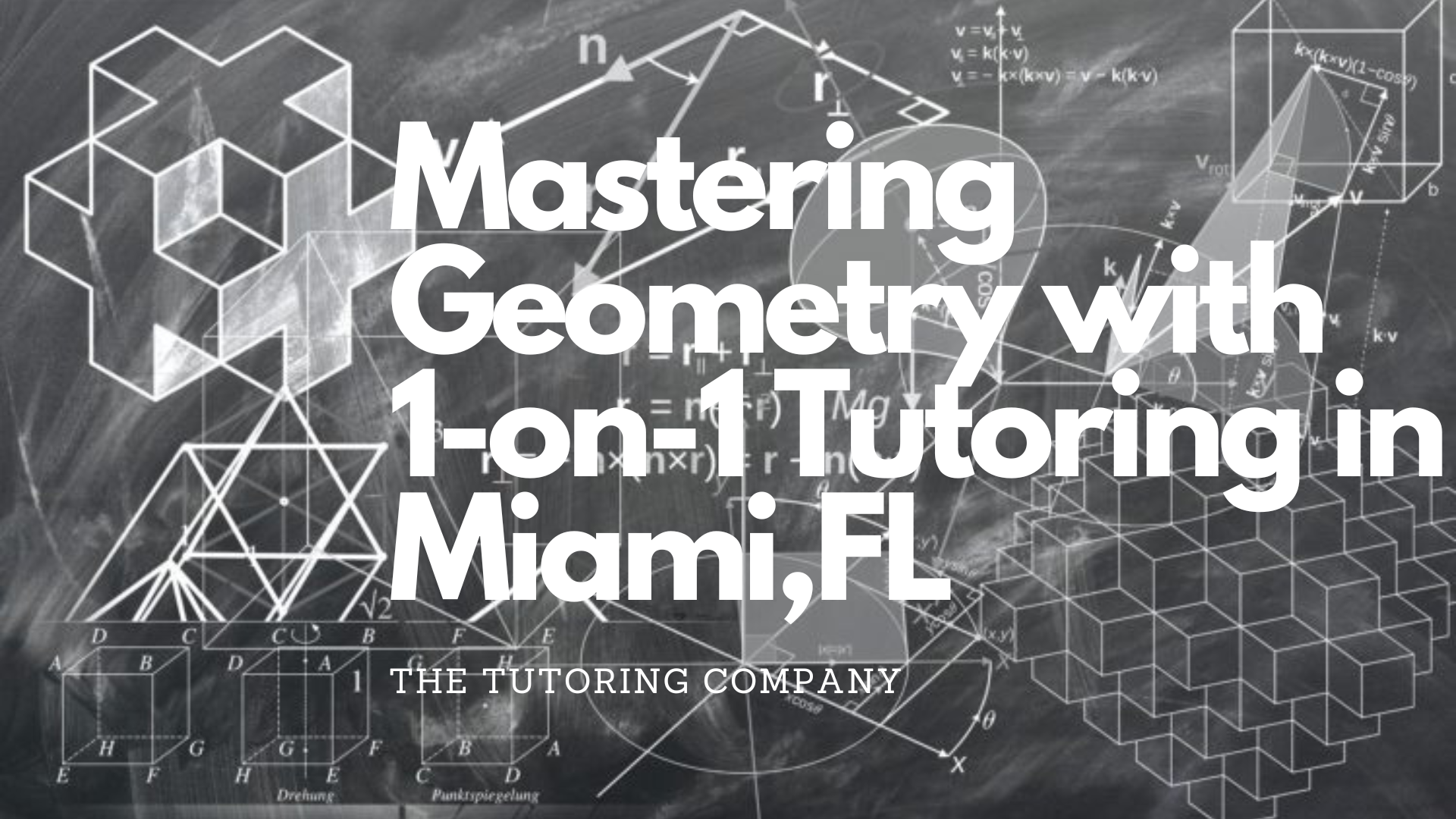 Get personalized one-on-one geometry tutoring in Miami with The Tutoring Company. Build a strong foundation, practice regularly, and utilize visual aids to master geometry.